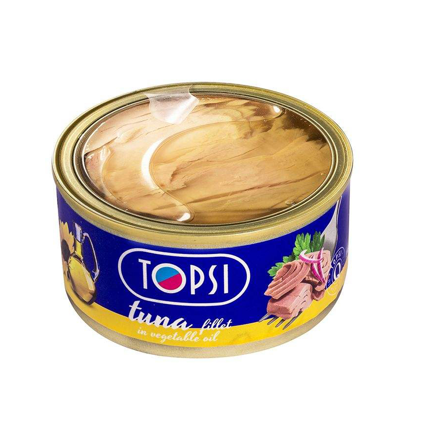 فیله ماهی تن در روغن گیاهی 