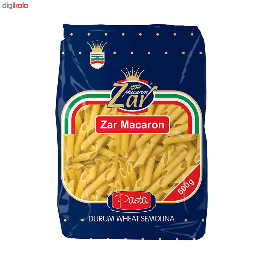 ماکارونی پنه ریگاته زر ماکارون مقدار 500 گرم